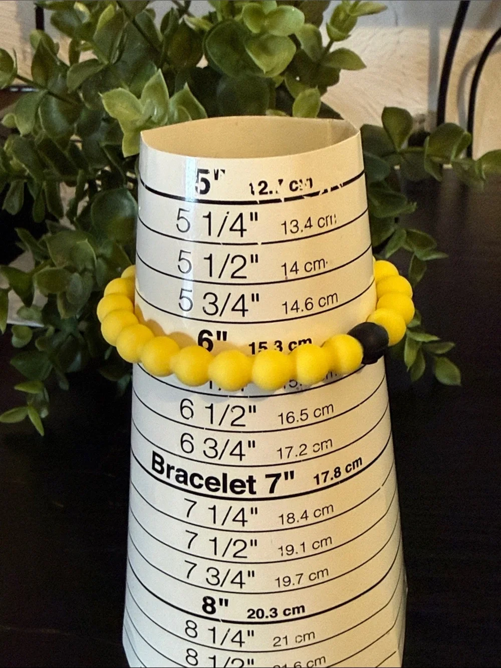 Lokai Yellow Bead Bracelet‎ with Black Accent